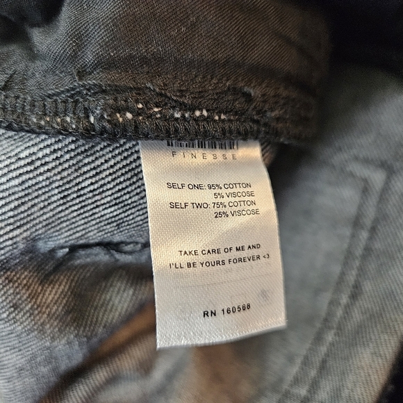 Finesse Jacko Printed Patchwork Pants Jeans size S US 4-6 NWOT Statement - Picture 11 of 11